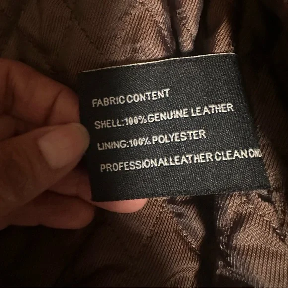 Juliano Celini Chic Brown Leather Jacket for Women size LG - Picture 4 of 16